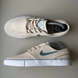 NIKE SB Zoom Janoski OG+ Men's Size 9 Sand Smokey Blue Shoes Sneaker Y2k Skate